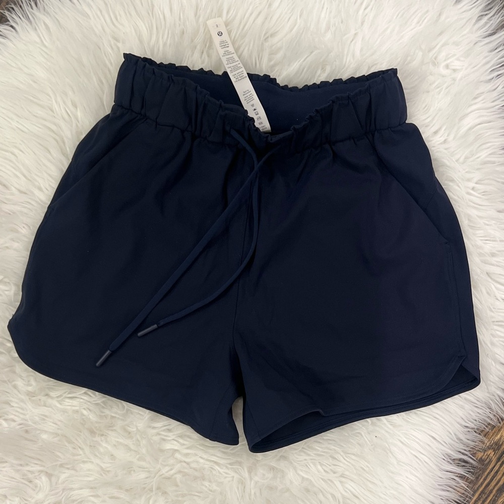 Lululemon Athletica Dark Blue Athletic Shorts